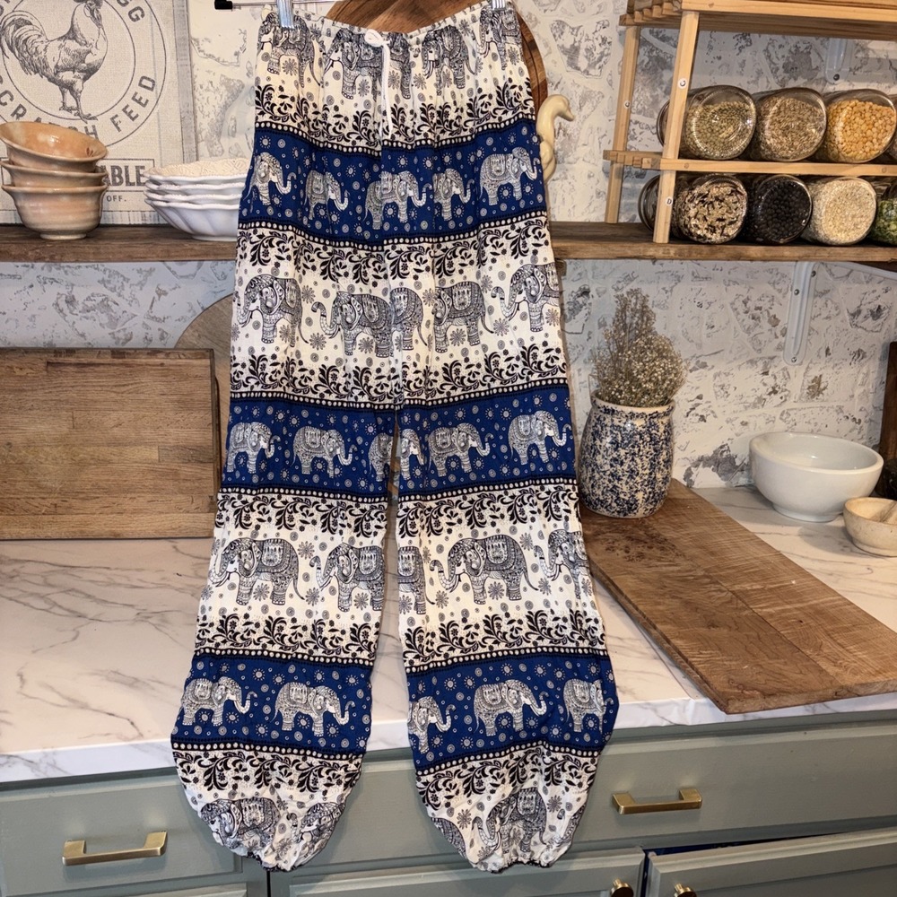 Women's Harem Ballon Pull On Yogi Pants Size XS Bohemian